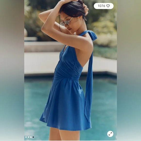 🏷️🔖 NWT Celandine Halter Button Front Dress - Yellow - Picture 5 of 7